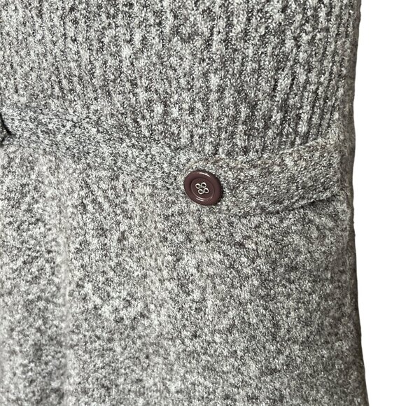 J.J. Always Brown Turtleneck Sweater Dress w/ Button Accents Womens Size Large - Picture 5 of 6